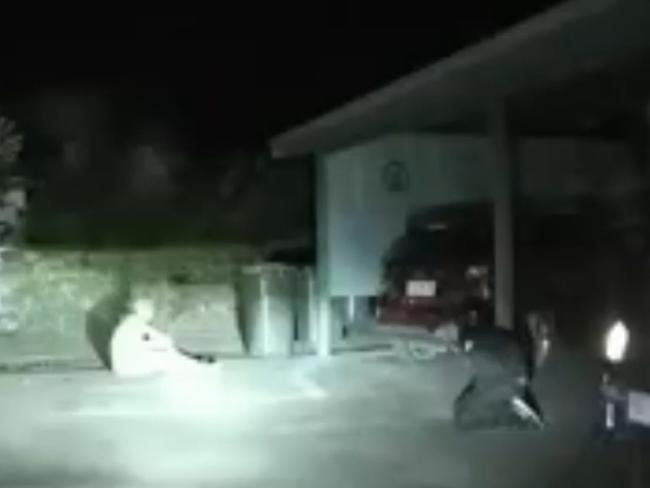 WATCH: The terrifying moment men are allegedly held at gunpoint in a car theft