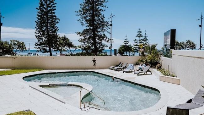 A twin share one bedder is priced from $1,459 per person at Zenith Oceanfront Apartments for Schoolies. Picture: Schoolies.com