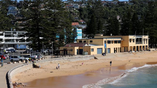 Residents of Collaroy were concerned about the social gatherings at the Sydney Collaroy Beachouse backpacker hostel, which is a two-minute walk to the beach (above). Picture: Ashley Feder