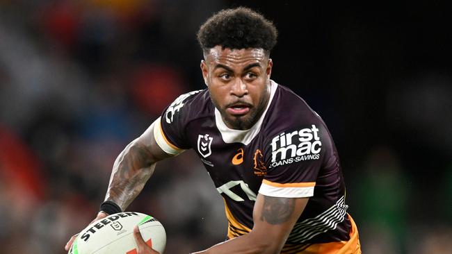 Ezra Mam in action for the Broncos. Photo: Scott Davis/NRL Imagery.