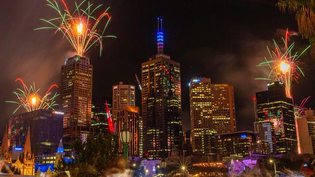 Melbourne didn’t disappoint with its display. Picture: Mark Stewart