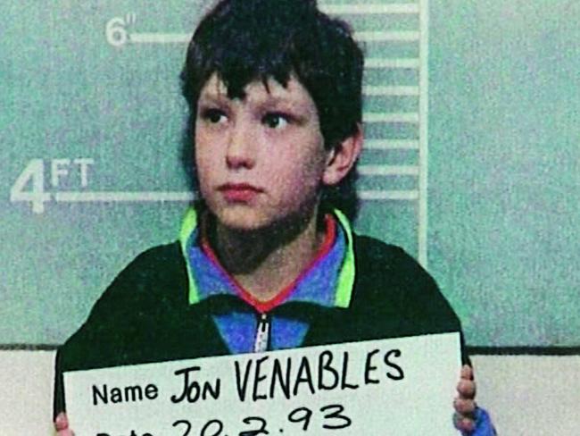 Jon Venables, who along with Robert Thompson, also 10, kidnapped then killed 2-year-old toddler James Bulger. Picture: AP