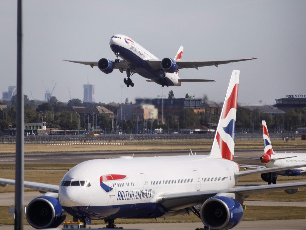 British Airways has suspended flight bookings to mainland China from London. Picture: Tolga Akmen/AFP