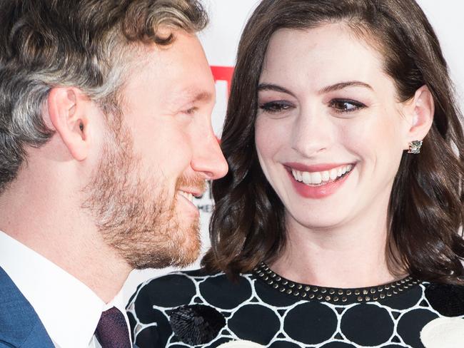 LOS ANGELES, CA - JANUARY 27: Actress Anne Hathaway and husband Adam Shulman attend the LA Art Show And Los Angeles Fine Art Show's 2016 Opening Night Premiere Party Benefiting St. Jude Children's Research Hospitalat Los Angeles Convention Center on January 27, 2016 in Los Angeles, California. (Photo by Emma McIntyre/Getty Images)