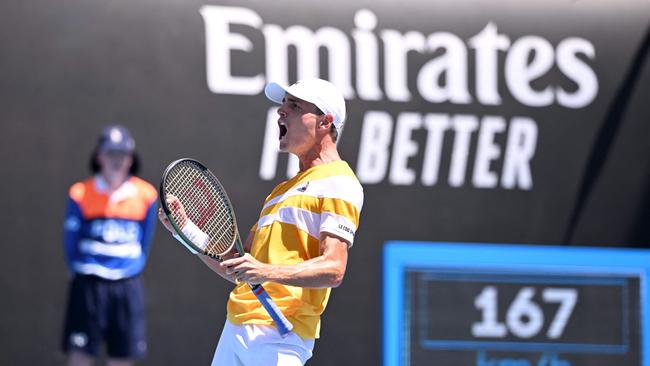 Australia’s Chris O’Connell reached the third round at the 2022 Australian Open. Picture: AFP