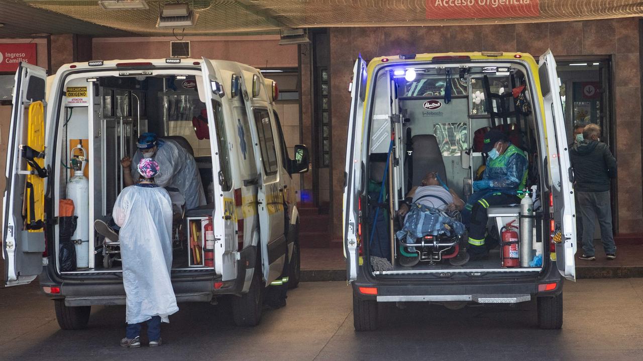 Like the US, South America is now facing a crisis due to new strains of COVID-19 that are more infectious, cause more illness that lasts longer, and are deadlier. Picture: AFP