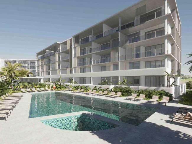 Two apartment buildings will be built, delivering a total of 77 apartments to the area. Photo: Documents submitted to council.