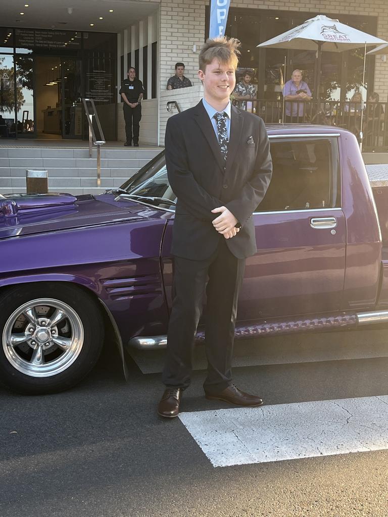 The students of Fraser Coast Anglican College arrive at their formal.