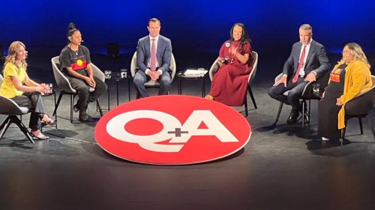 The Q+A panel on Monday night. Picture: Facebook/Q+A