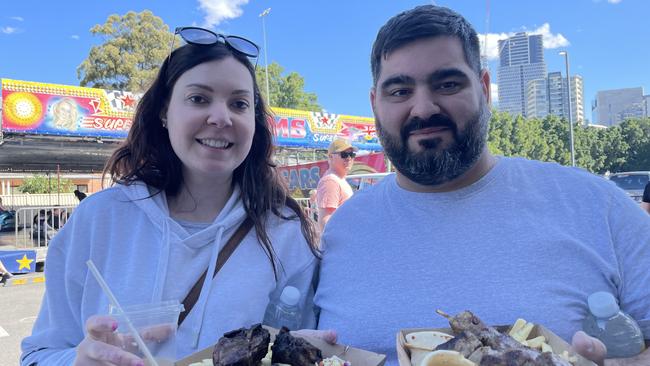 Anastasia Frangakis and Bill Hantzis of Newcastle travelled for the festival.