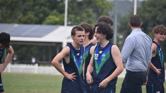 AIC First XVIII AFL footy game between Ambrose Treacy College and St Edmund's College. Wednesday March 8. Picture, Nick Tucker.