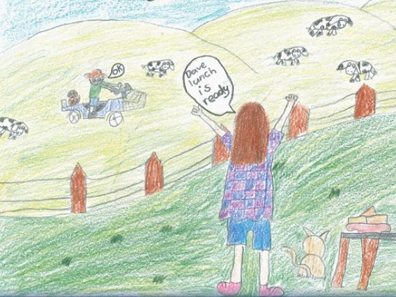 February "Health and safety" by Matilda Merkel, grade 6, from Oakenden State School for the Farm safety calendar competition. Photo: Contributed