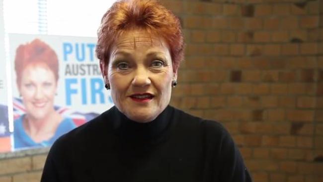 Pauline Hanson has officially ‘put all media on notice’. Picture: Facebook