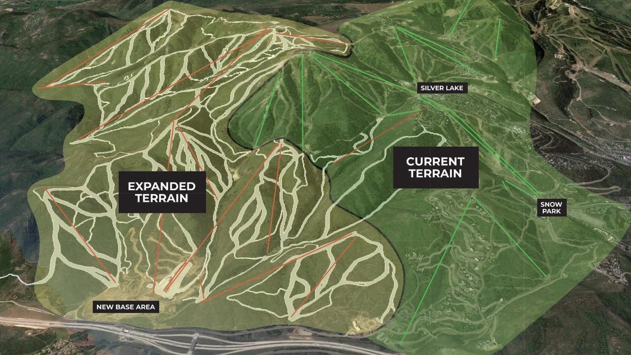 Deer Valley Resort plans to almost triple its skiable terrain. Picture: Deer Valley Resort