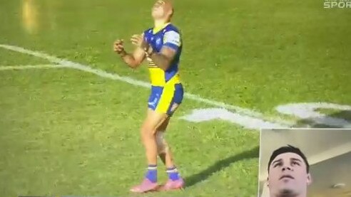 Parramatta Eels hooker Reed Mahoney accidentally dropped an F-bomb during Channel 9’s live coverage of the second elimination final at Rockhampton on Sunday afternoon.