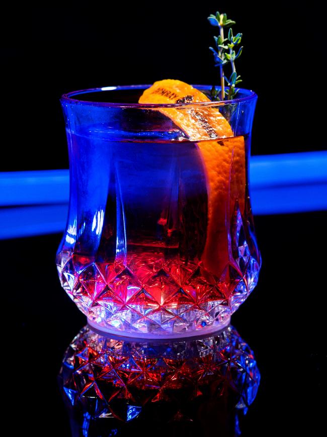 A vivid drink for Vivid from the Bombay Sapphire x MCA pop-up bar.