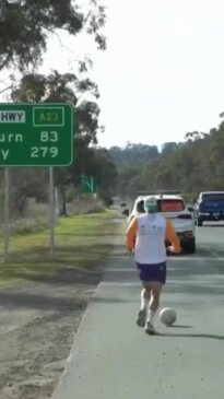 Ozzie dad makes epic World Cup record attempt