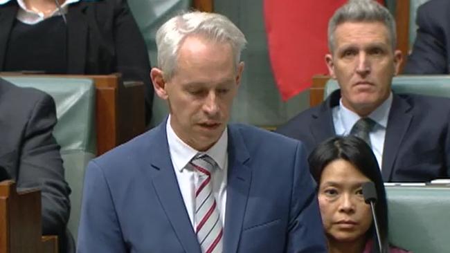 Immigration Minister Andrew Giles under fire in Question Time on Tuesday. Picture : Supplied