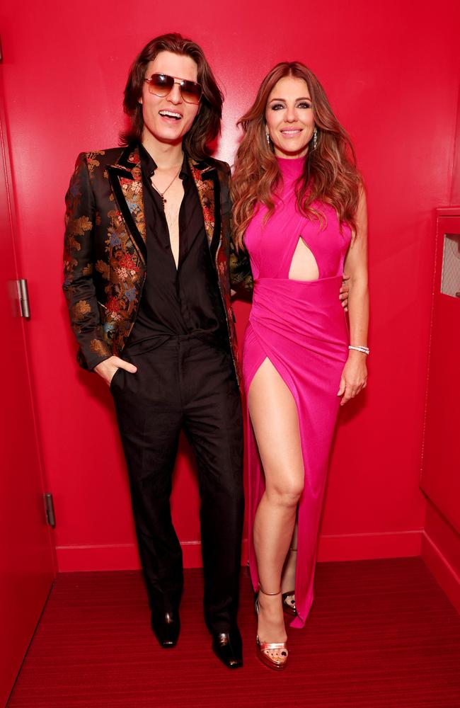 Damian and Elizabeth Hurley will take part in the post-Lexus Melbourne Cup Day celebrations at the Crown Oaks Club lunch. Picture: Kevin Mazur