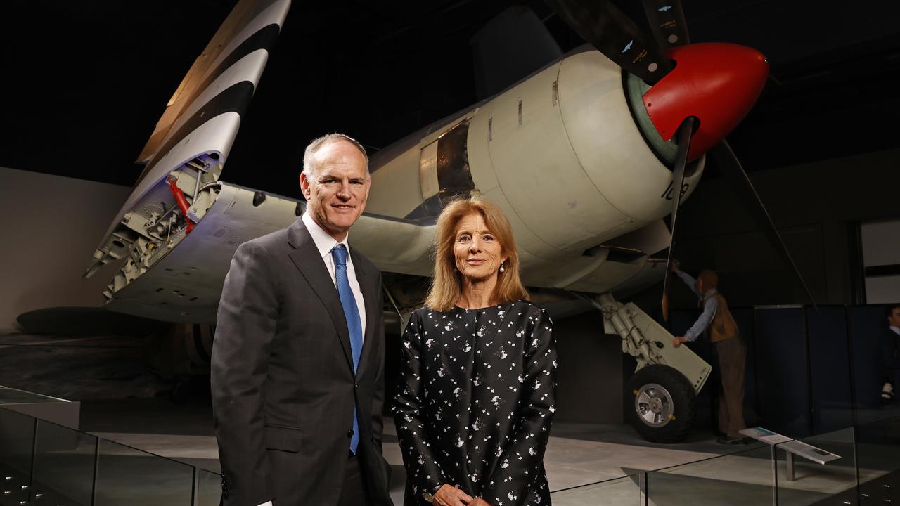 Executive chairman of News Corp Australia Michael Miller with US Ambassador Caroline Kennedy. Picture: Dylan Coker