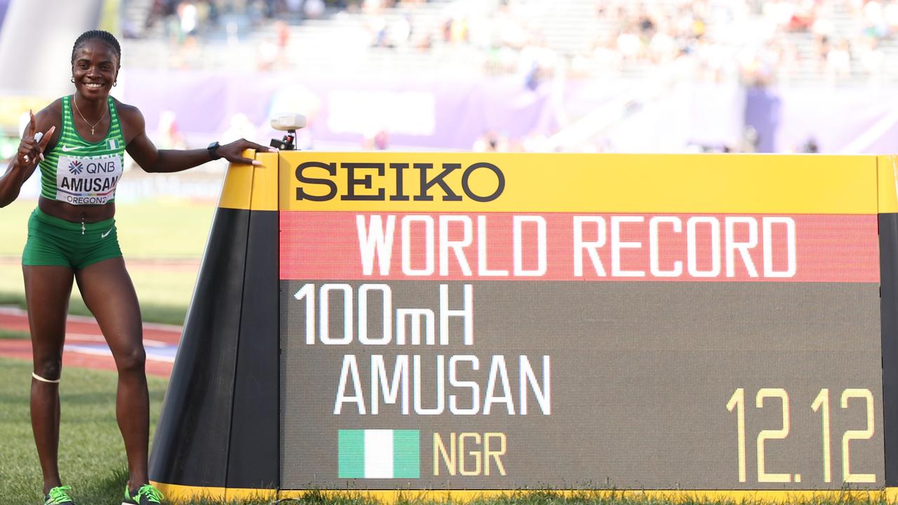 World-record hurdler Amusan never had doubt she'd be at worlds to