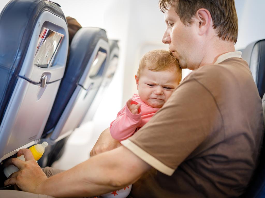 The dad (not pictured) said the passenger told him he was ‘irresponsible’ and that babies ‘shouldn’t be allowed to travel’. Picture: iStock