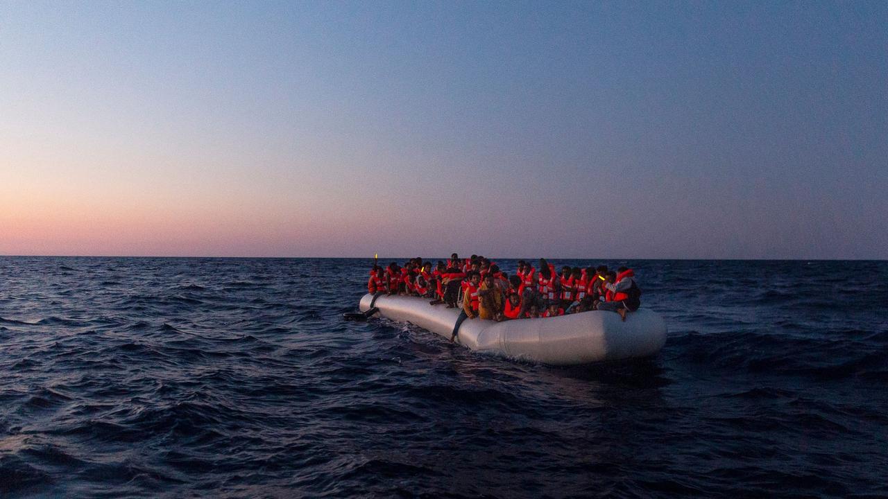 More than 250,000 migrants have died or gone missing in the Mediterranean since 2014, mostly due to boats capsizing. Picture: Sea Watch / AFP