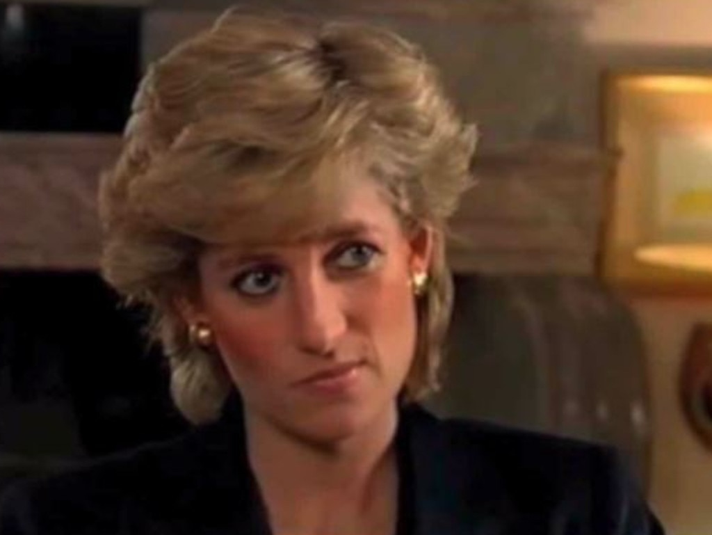 Princess Diana during her 1995 interview with Martin Bashir. Picture: BBC