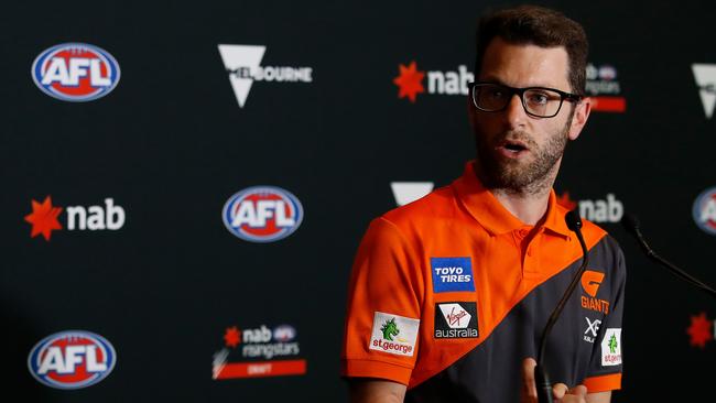 Adrian Caruso, head recruiter of the Giants. Pic: Getty Images