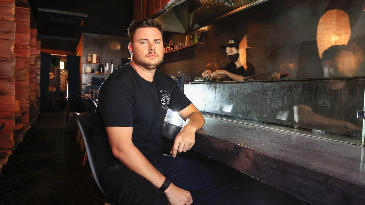 Restaurant owner Mitch Chesterton at his Japanese eatery Iku in Burleigh Heads. Picture: Adam Head