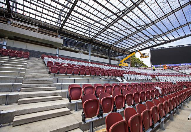 New grandstand at Brookvale Oval. Picture: Adam Yip
