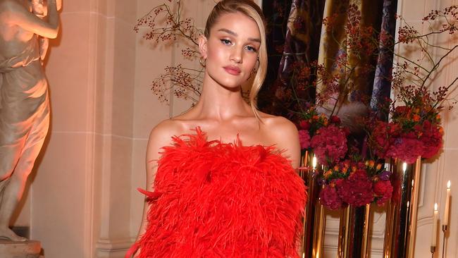 Model and fashionista Rosie Huntington-Whiteley is all about the pouch. Picture: Victor Boyko/Getty