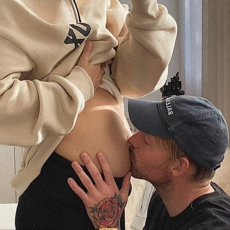 The pair announced they were expecting their second child last month. Picture: Instagram: sarahs_day