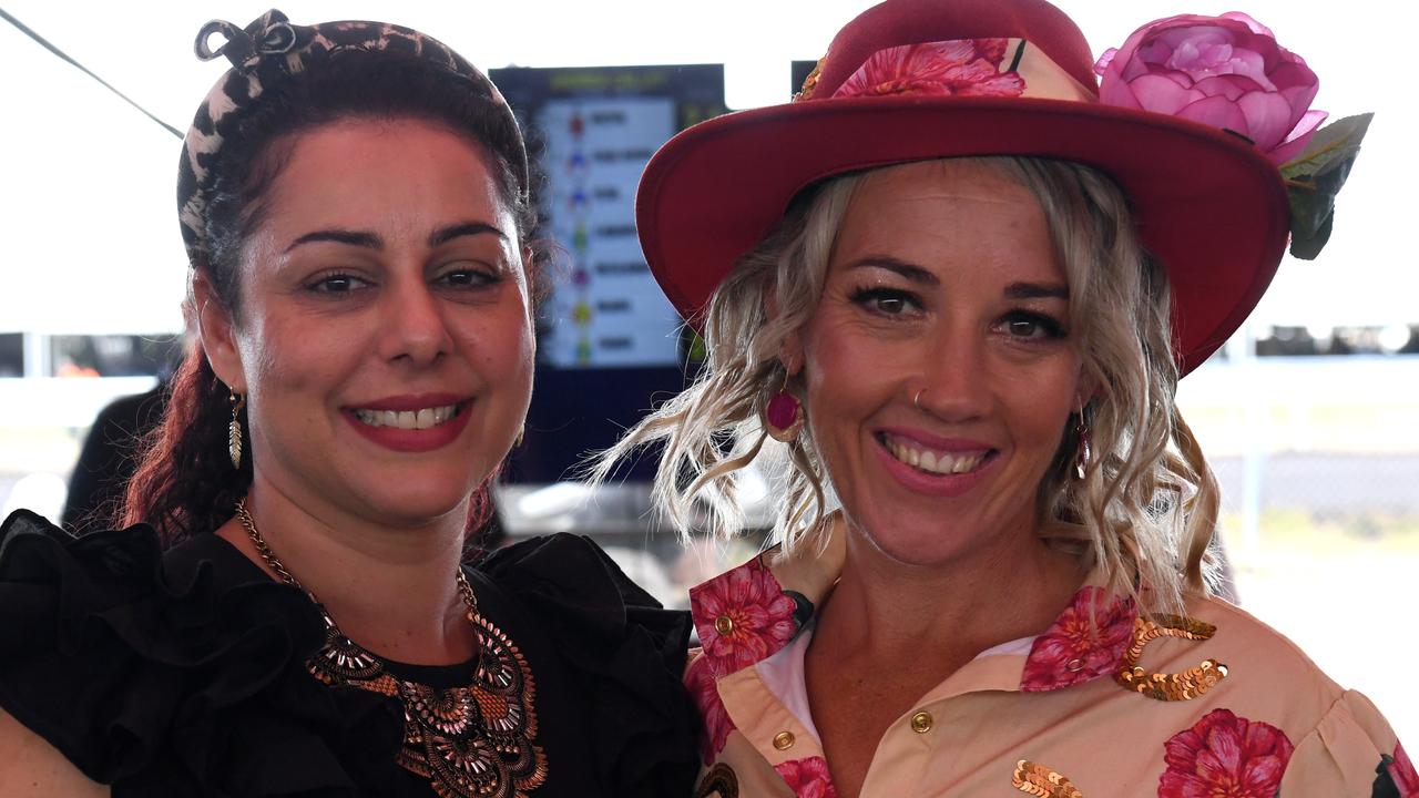 Chrys Sackley and Alanna Oppermann at the 2022 Darwin Cup. Picture: (A)manda Parkinson