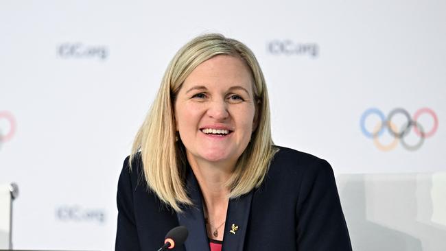 Newly-elected president of the International Olympic Committee (IOC) Zimbabwean Kirsty Coventry. (Photo by Fabrice COFFRINI / AFP)