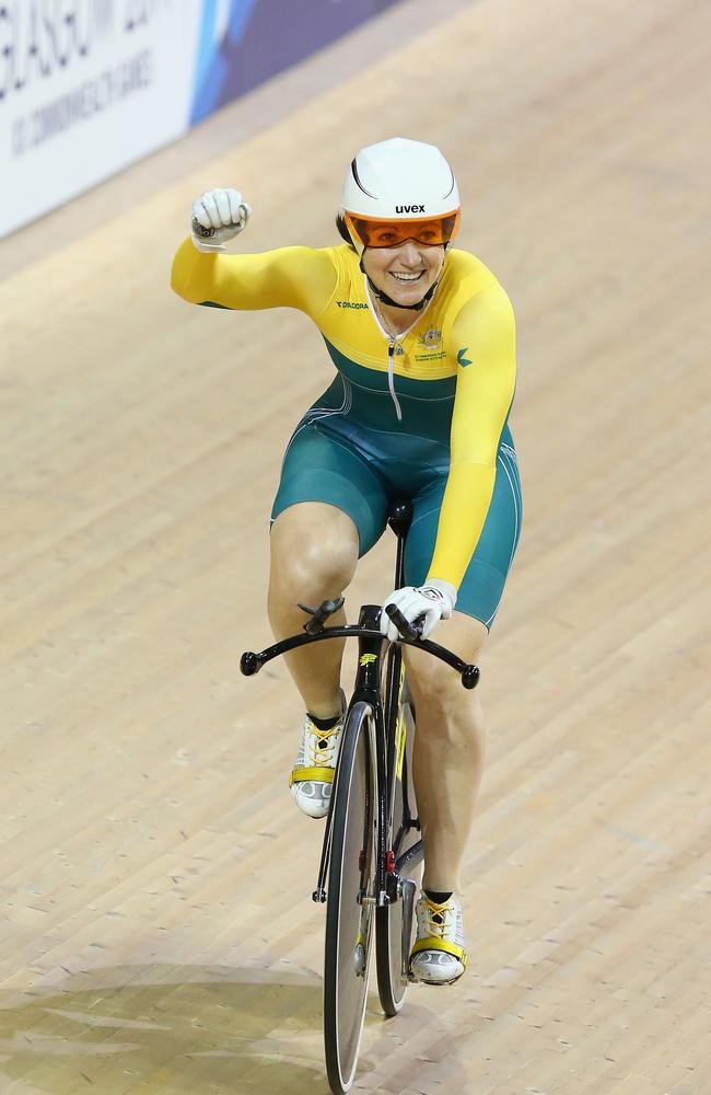 The smile said it all after Anna Meares’ time trial win.