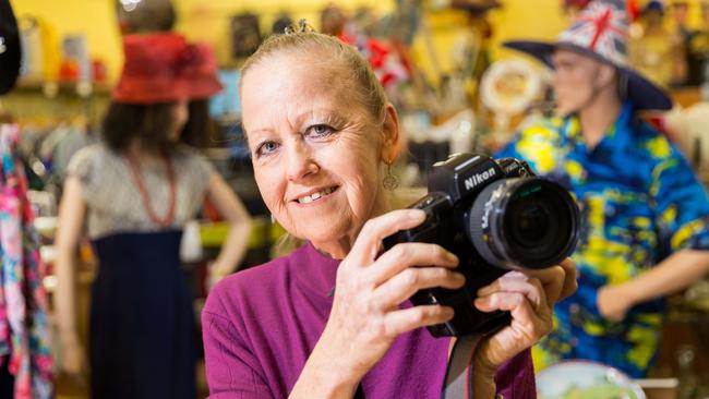 Carmel Sears, who was a photographer with the Centralian Advocate for 15 years, now owns the Central Second Hand Shop in Alice Springs. Photo: EMMA MURRAY