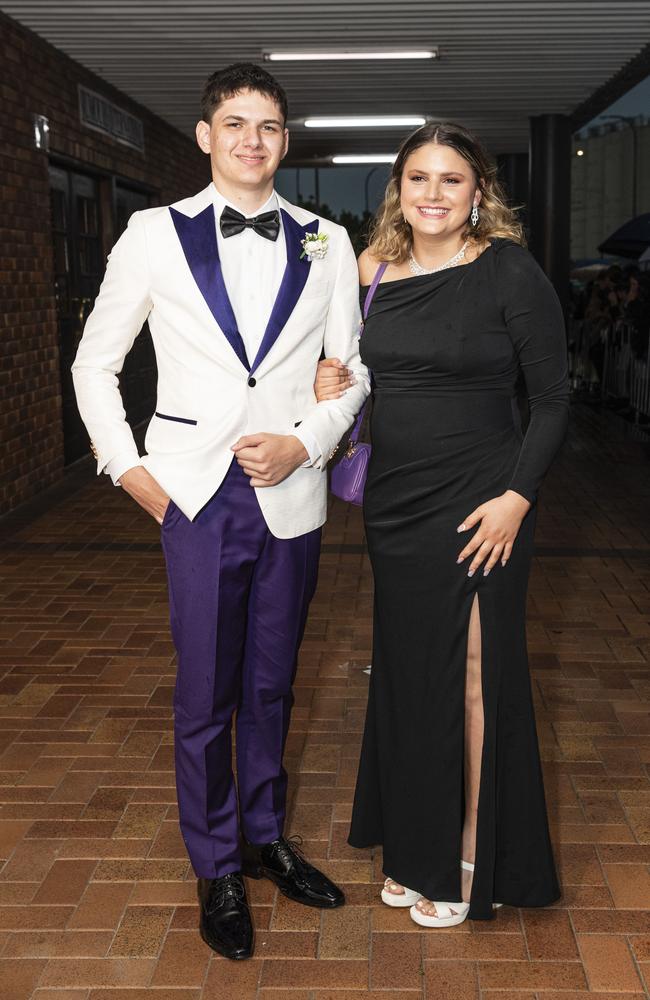 Robert Munn and partner Kathryn Elliot at Toowoomba Grammar School formal at Rumours International, Wednesday, November 13, 2024. Picture: Kevin Farmer