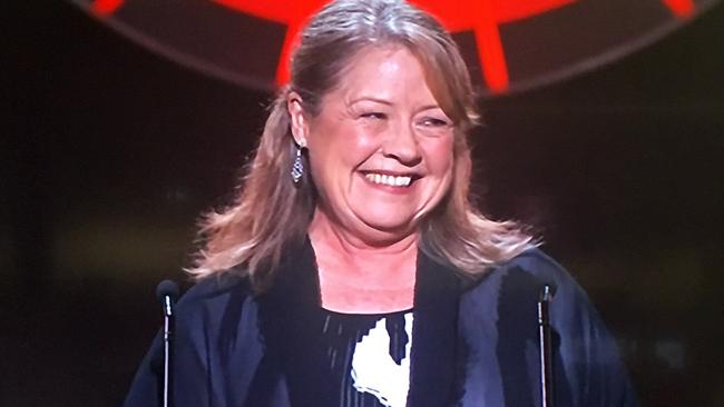 Noni Hazelhurst at the 58th annual TV Week Logie Awards. Picture: Channel 9