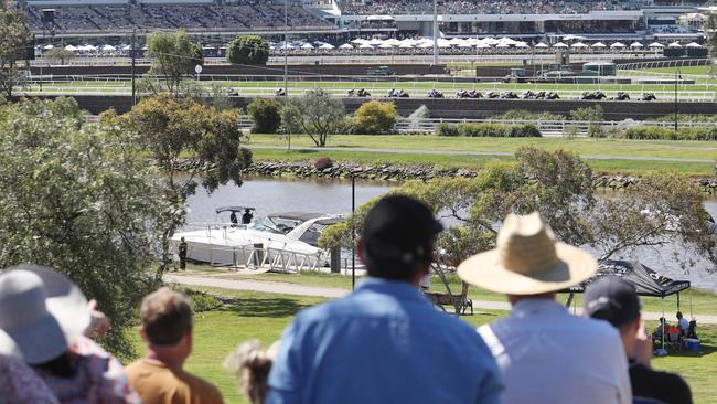 Flemington Racecourse might just miss the forecast thunderstorms on Tuesday. . NCA NewsWire / David Crosling