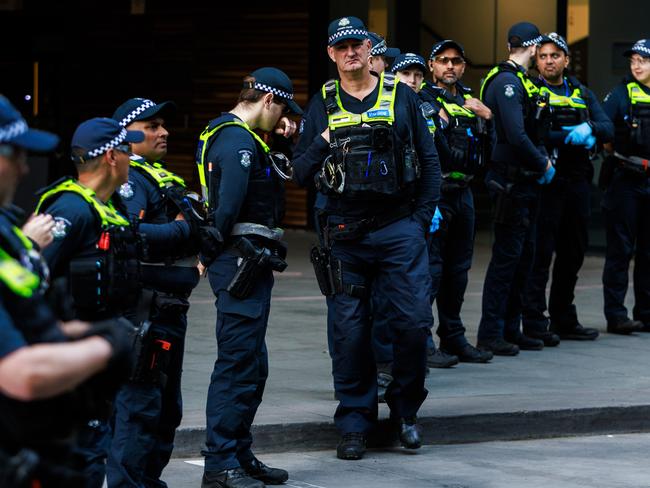 Hundreds of non-critical policing jobs will go under the restructure. Picture: Aaron Francis