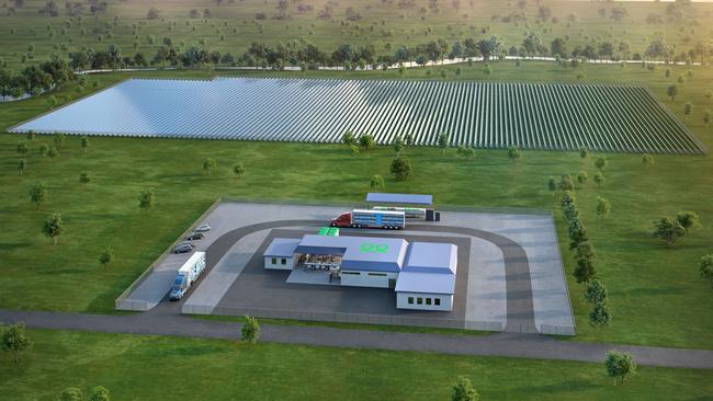 An artist’s impression of the Edify Green Hydrogen project.