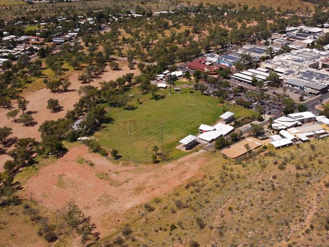 National Aboriginal Art Gallery precinct in Alice Springs. Anzac Oval and surrounds. Picture: Supplied.