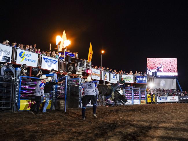 All the action at the sold-out 50th iteration of the Noonamah Tavern and Rodeo. Picture: Pema Tamang Pakhrin