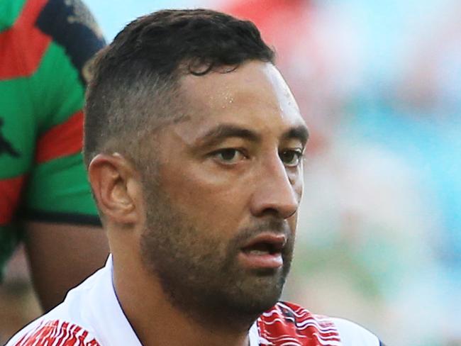 Benji Marshall of the Dragons during the South Sydney Rabbitohs v St George Illawarra Dragons Charity Shield game at ANZ Stadium. pic Mark Evans