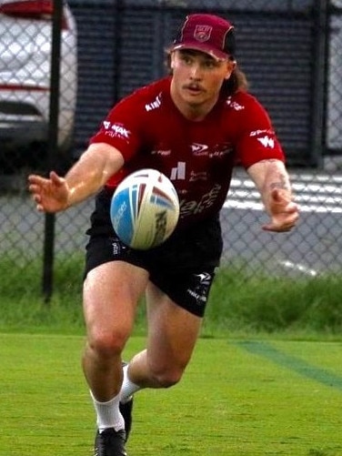 Liam Hampson played for the Redcliffe Dolphins in Queensland’s domestic rugby league competition. Pic: Instagram