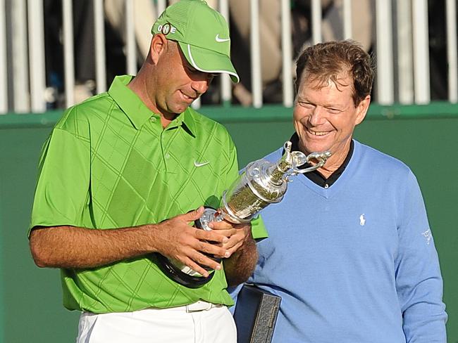 USA's Stewart Cink with the Claret Jug after his play-off win over the great Tom Watson in 2009. Picture: Anthony Devlin/PA Images via Getty Images