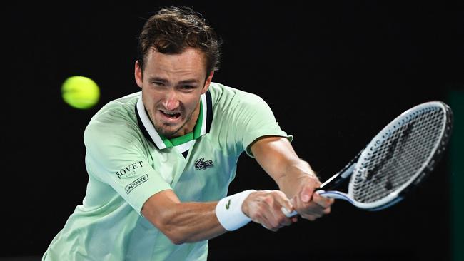 Russia's Daniil Medvedev regrets his ‘low IQ comments at the Australian Open. Picture: AFP