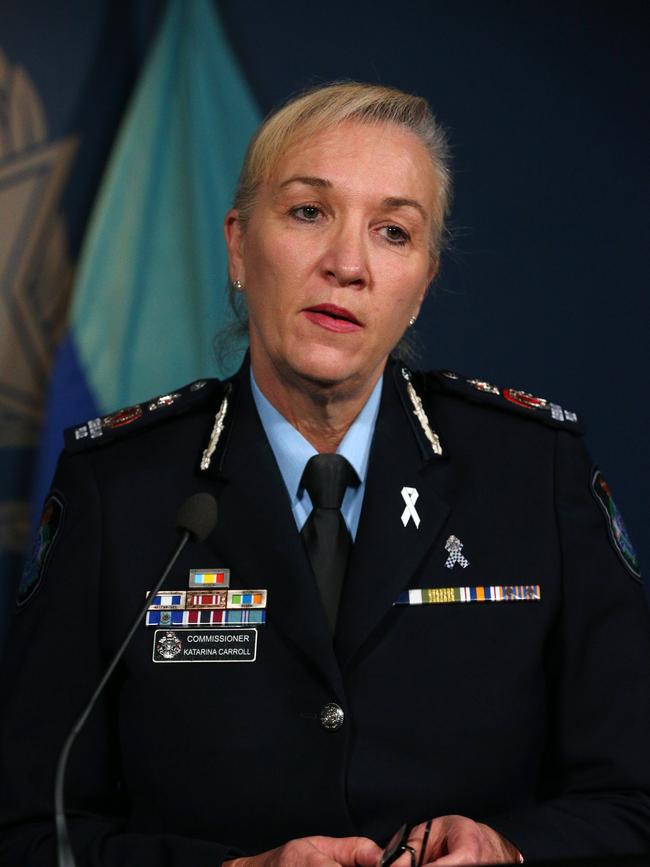 Queensland Police Commissioner Katarina Carroll. Picture: David Clark