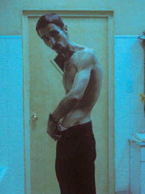 The actor in a scene from film The Machinist.